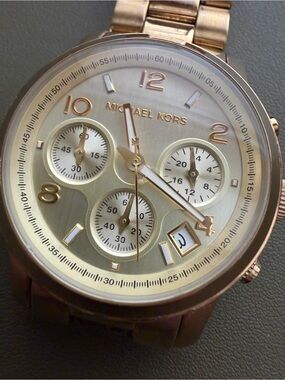 Michael Kors Gold Tone Multifunction Bracelet Watch